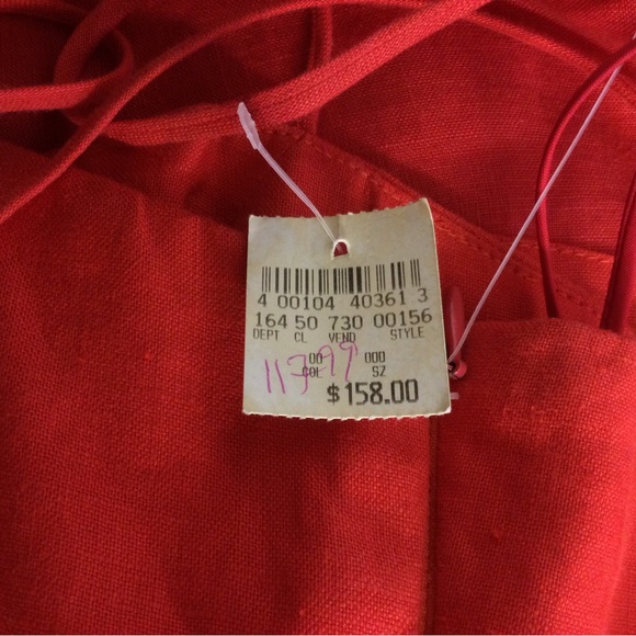 Geary Roark Linen Mini Dress Size 6 Colorblock Sleeveless Women Preppy - Picture 9 of 15